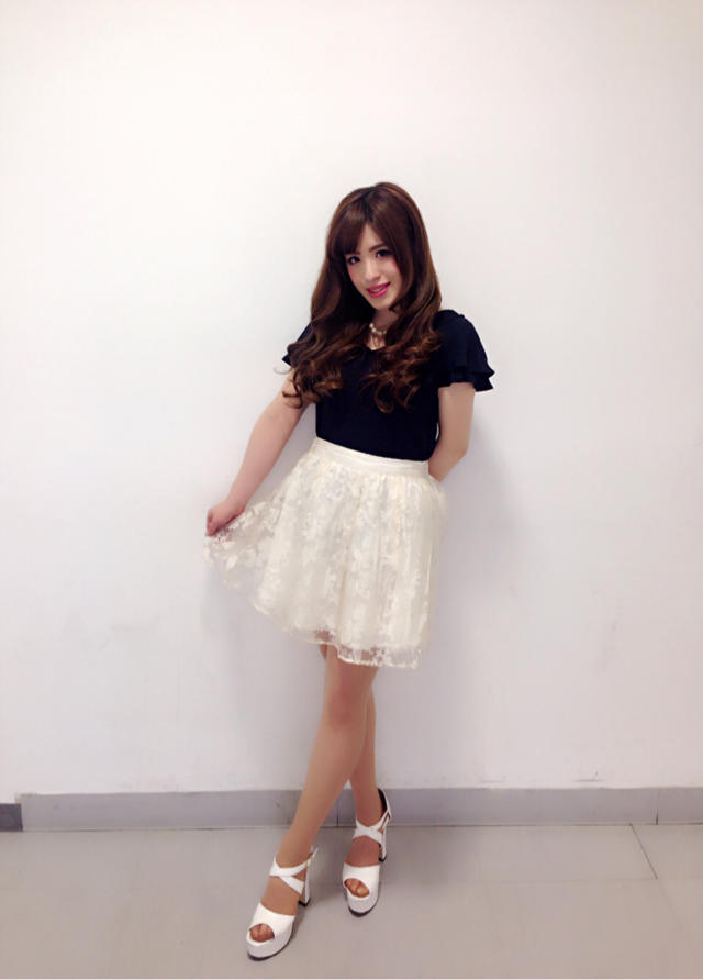 new♡シアー花柄フレアスカート♡