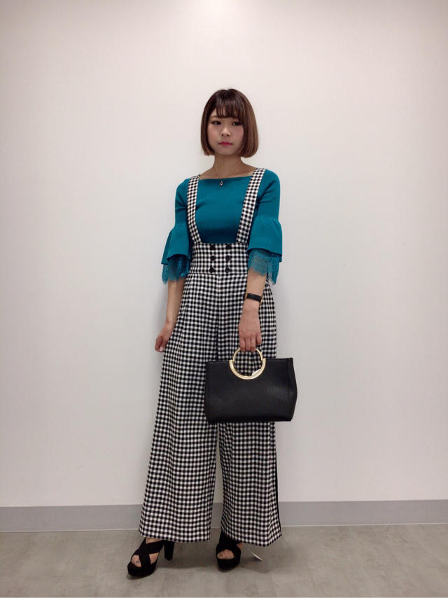 今期大注目のギンガムチェックを取り入れたMIXコーデ♫  Risa