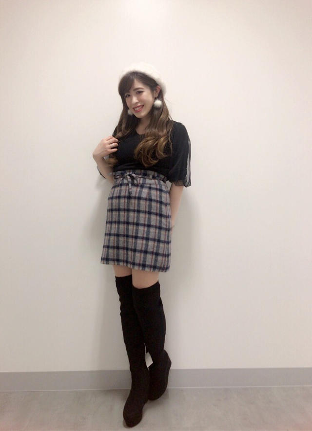 new arrivel♡♡チェックスカートでガーリーcode(⸝ᵕᴗᵕ⸝⸝)♡ chisato