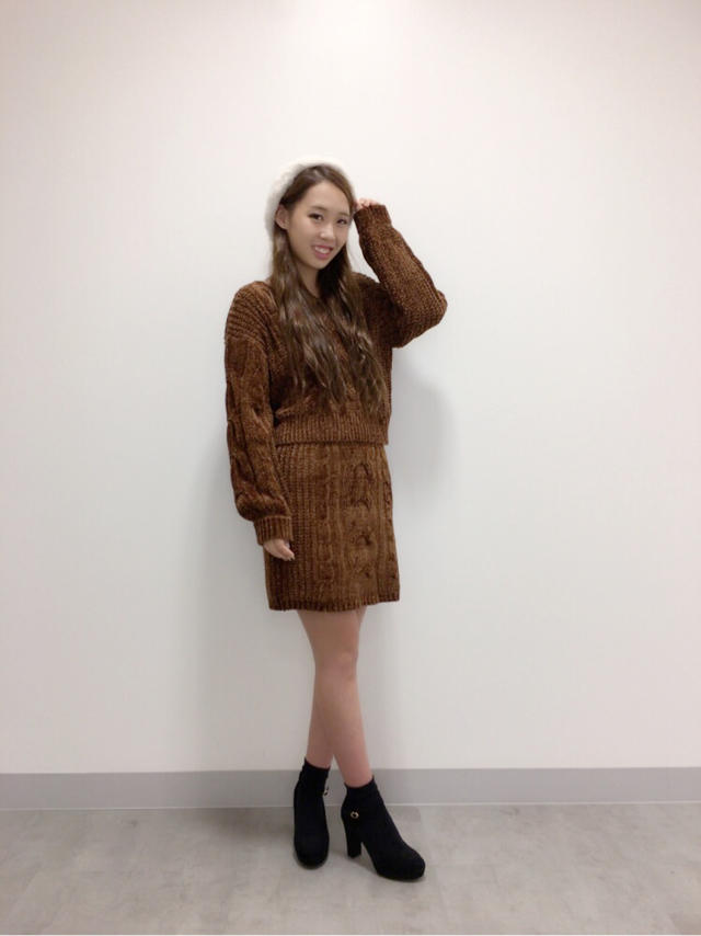 今年旬のモールニット(o´罒`o)♡  Risa