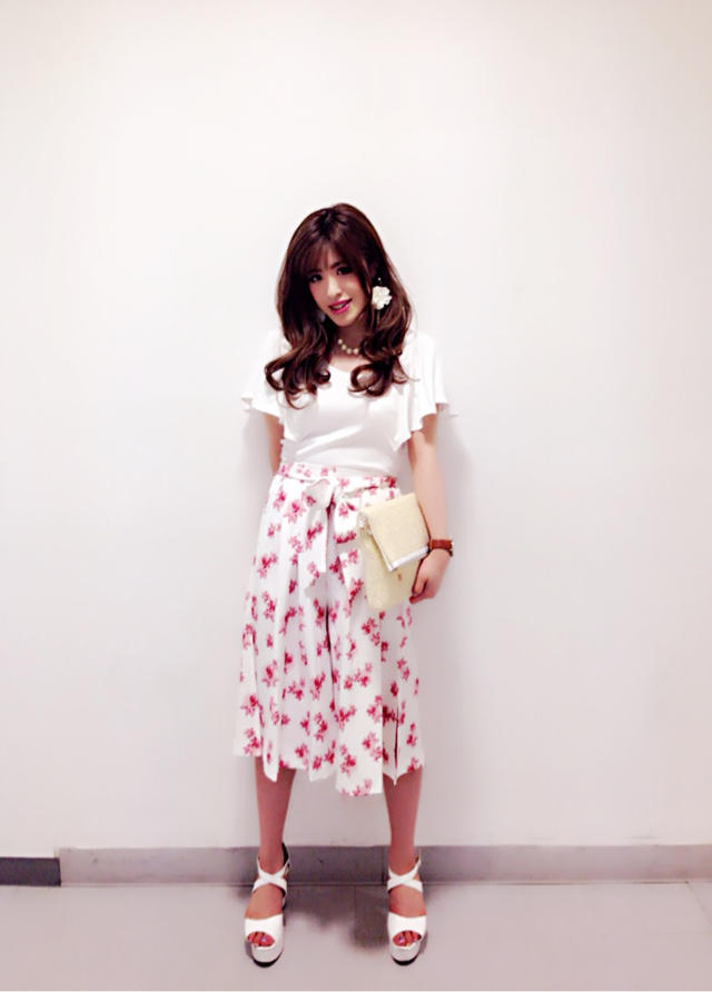 new♡オリジナル花柄スカーチョ♡