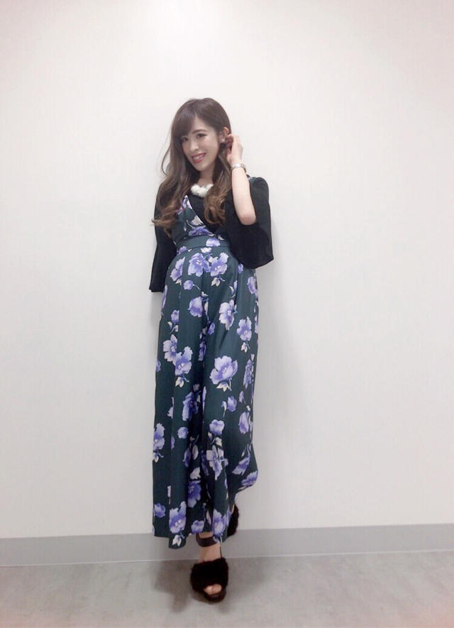 インナー付花柄オールインワン♡♡1枚でオシャレに...( ｡ᵕ ᵕ｡ )♡ chisato