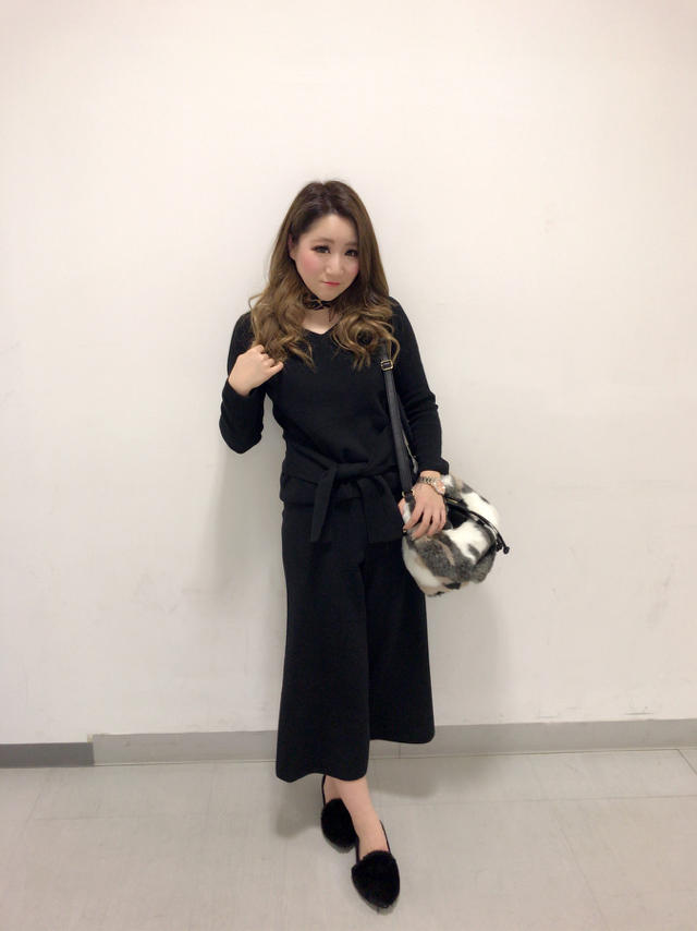new♡着心地抜群♡前縛りニットアップ♡ はるにゃん