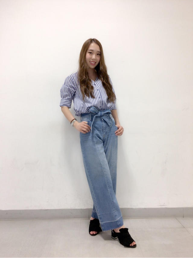 旬のアイテムを使った大人カジュアル(ヾ(｡･ω･)ﾉ  りさ