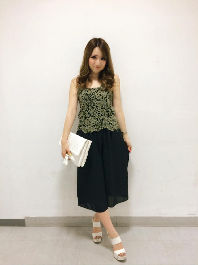 新作♡ベア付きレースキャミ