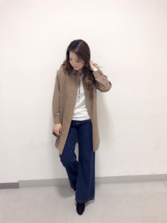 トレンドのBIGシルエット！インナーSETのお得なロングシャツ♡ 仲良しトリオ♡ はるにゃん