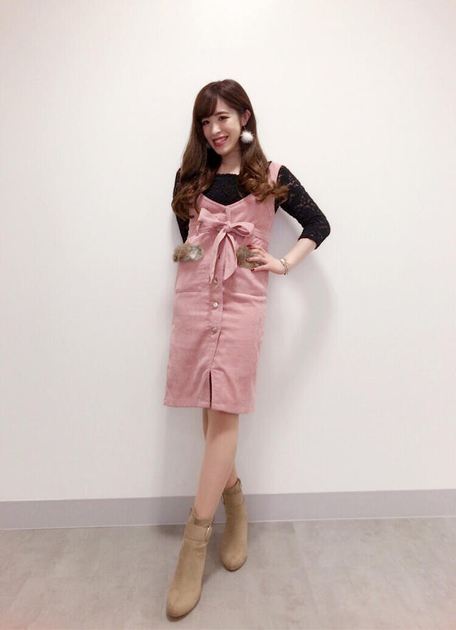 chisato店頭着用♡♡インナー付コーデュロイサロペット◝(⑅•ᴗ•⑅)◜..°♡ chisato