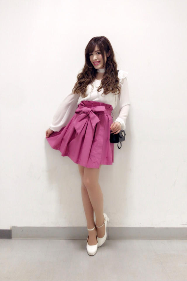 BIGリボンスカート♡♡冬休み(⑅•͈ᴗ•͈).:*♡ ちさと