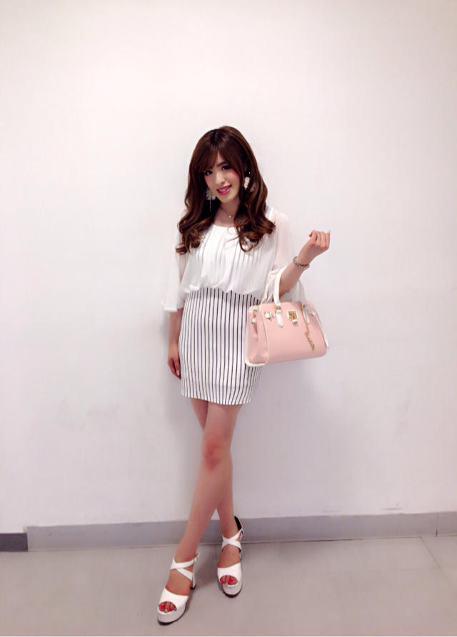 大人エアリー** ੈ✩‧₊˚*.♡ストライプ切り替えワンピ♡ ちさと