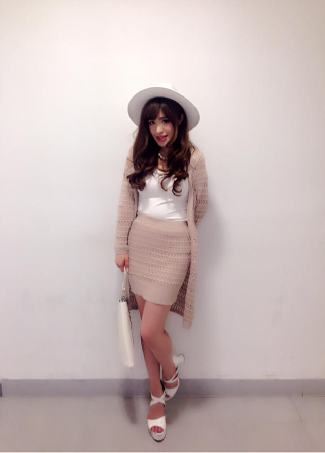 new♡透かし柄ニットアップ♡