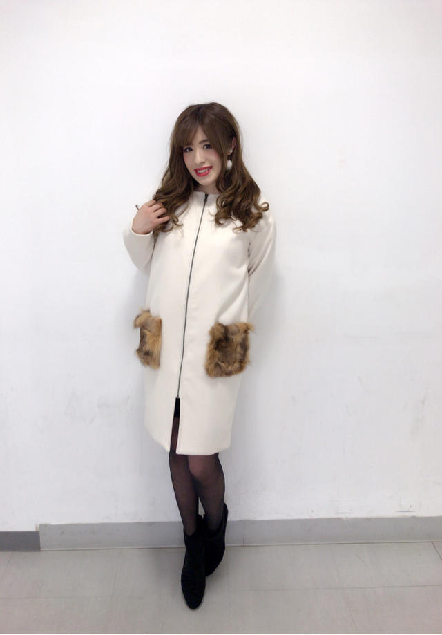 トレンドの...♡♡ファーポケコクーンコート(⑅•͈ᴗ•͈).:*♡ ちさと