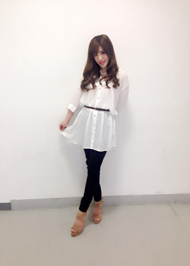 new♡ベルト付シャツワンピ♡