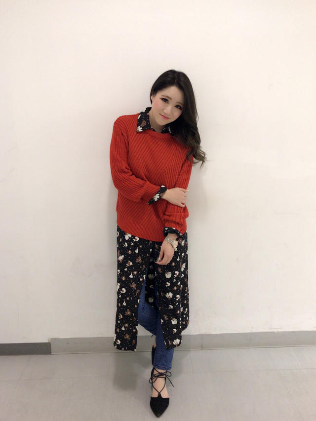 レトロな花柄がお洒落なロングシャツcode(≧∀≦)♡ はるにゃん