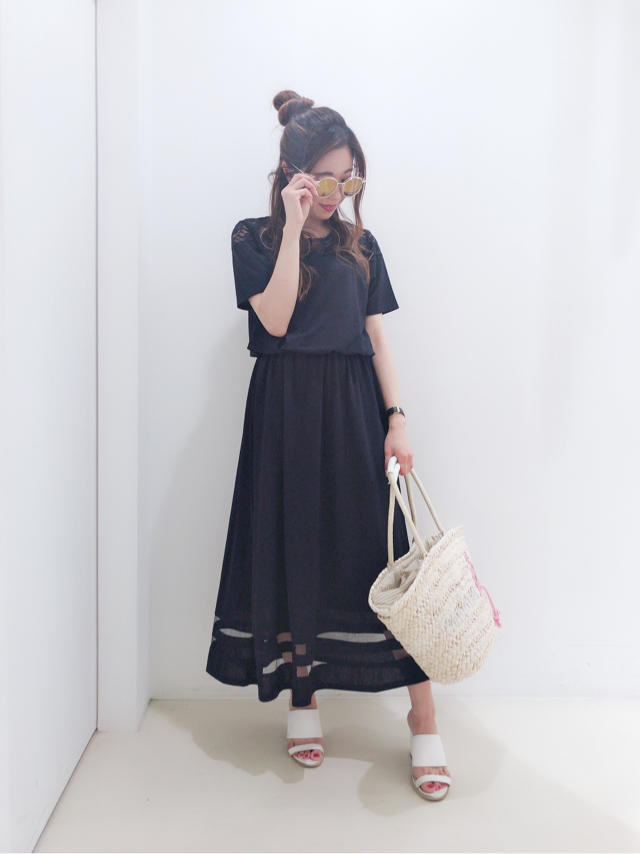 海でもさらっと着れちゃうマキシワンピ♡chisato