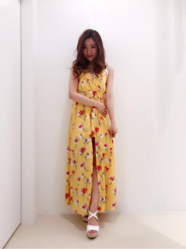 レトロ柄マキシスカート♡chisato