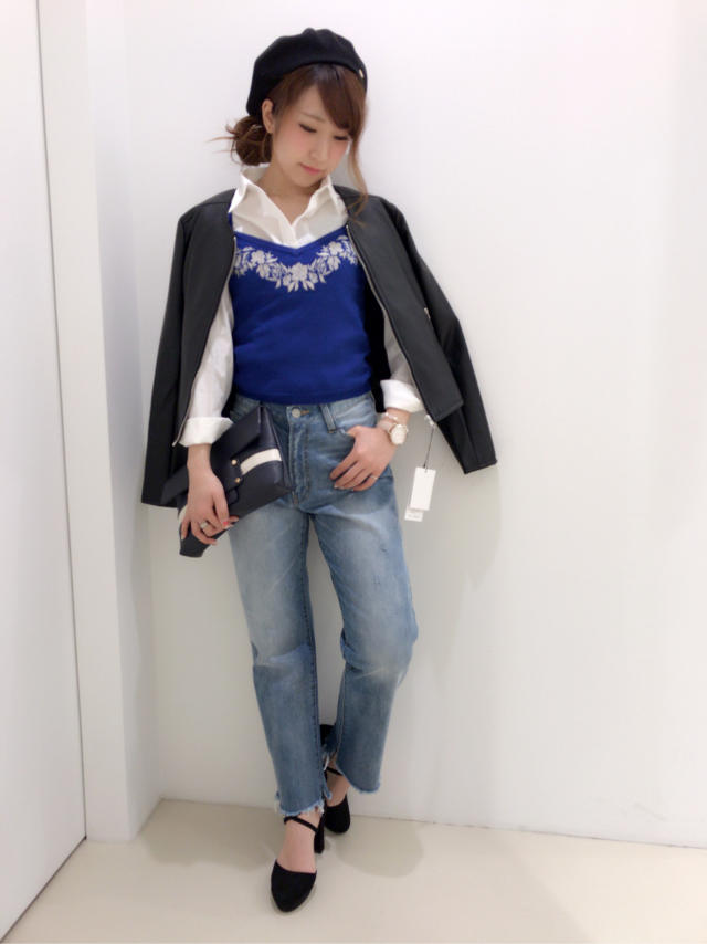 春らしく色物を使ったカジュアルコーデ♡nao