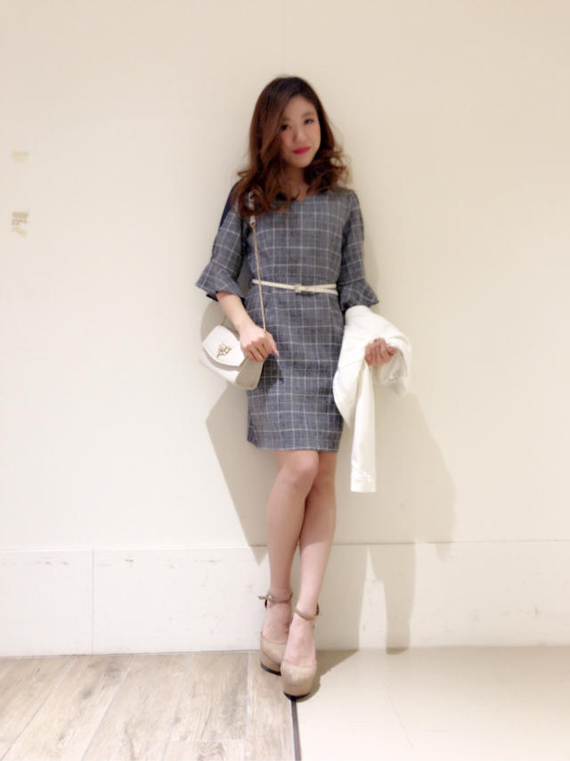 今から着て頂けるチェックワンピース♡chisato