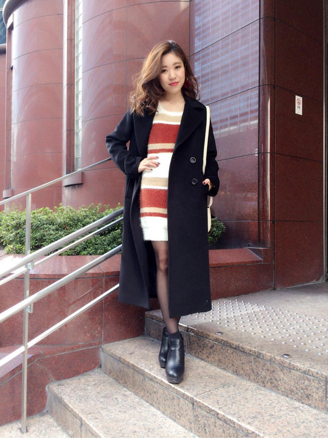 思わず触りたくなる生地のニットワンピ♡トップスとしても。。。♪nao