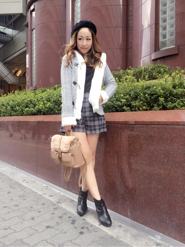 大人気！！冬もあったかい♡ビット付きコート♡nao