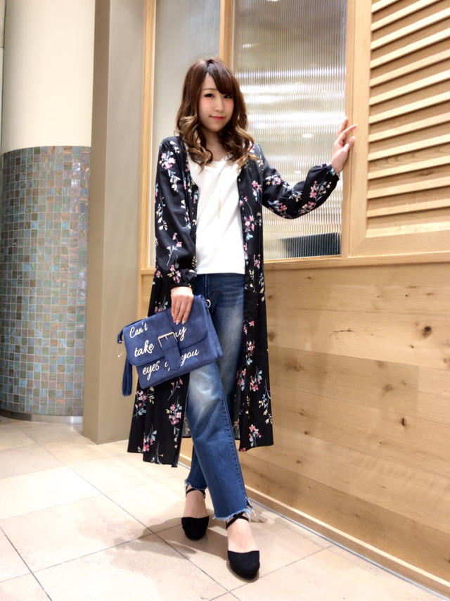 花柄で女の子らしさも忘れず♡春のカジュアルコーデ☆nao