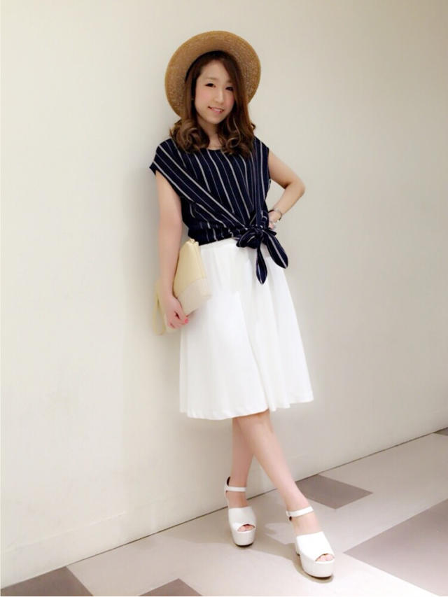 夏でもOK♡爽やか女子コーデ♡♡