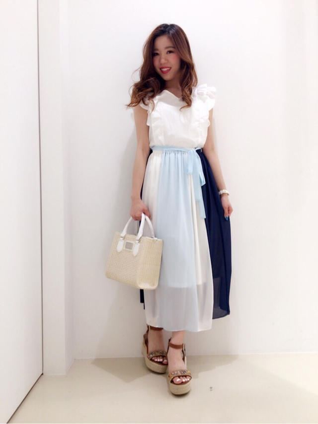爽やか大人ガーリーコーデ♡chisato