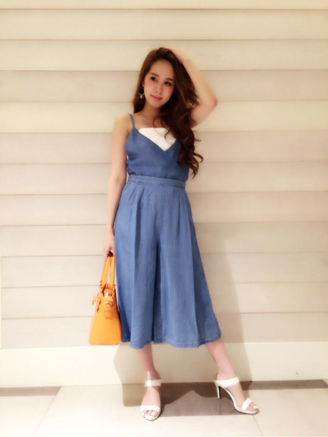 夏らしくデニムで♡すぐ着れるオールインワン♪