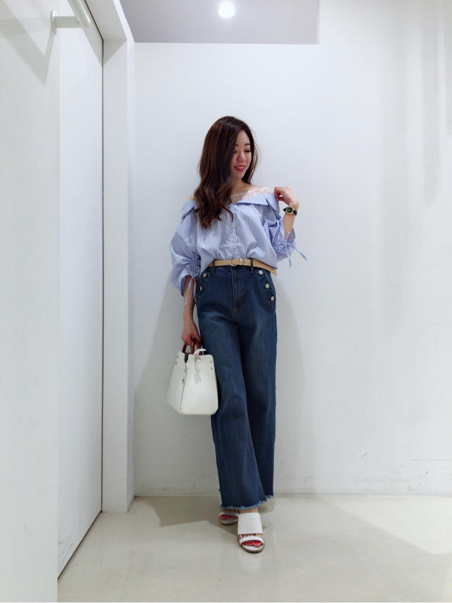 カジュアルだけどレースで可愛さUP♡chisato