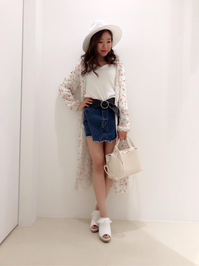 トレンドの花柄ロングガウン♡chisato