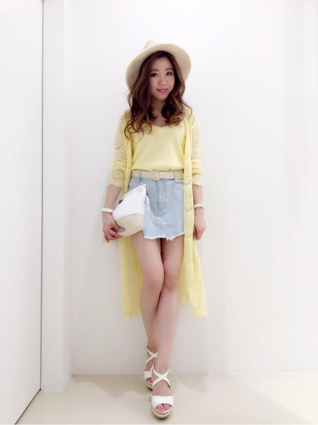 イエロー ×  デニムで夏カラーコーデ♡chisato