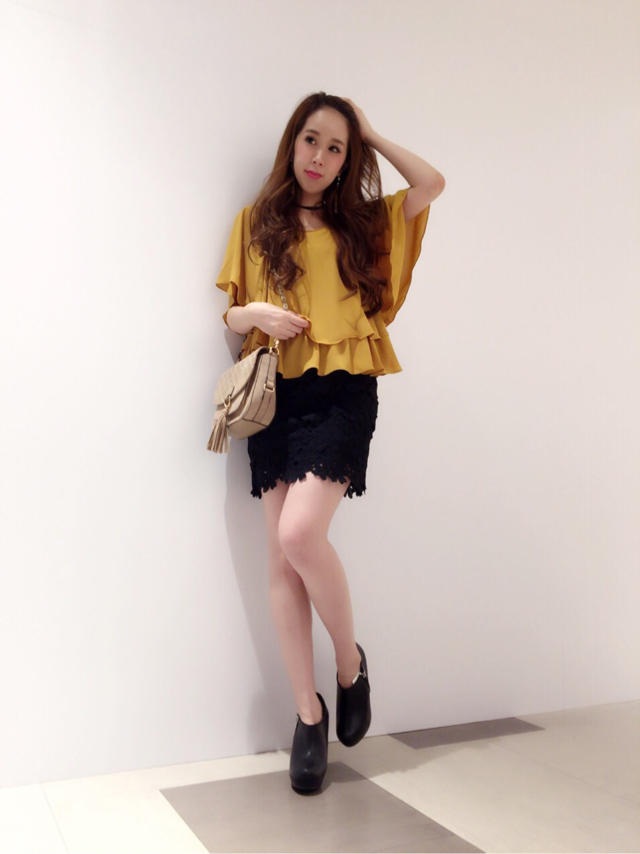 新作♡シフォントップスコーデ♡スカート着回し♡みか