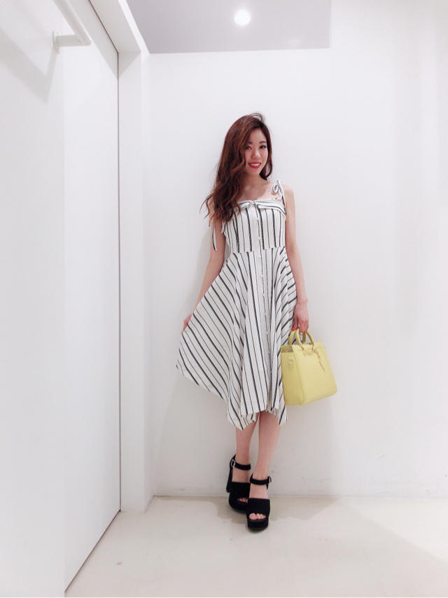 これから使えるイレヘムストライプワンピース♡chisato
