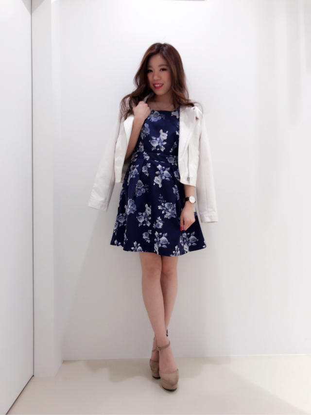 花柄ワンピでデート服は決まりっ♡chisato