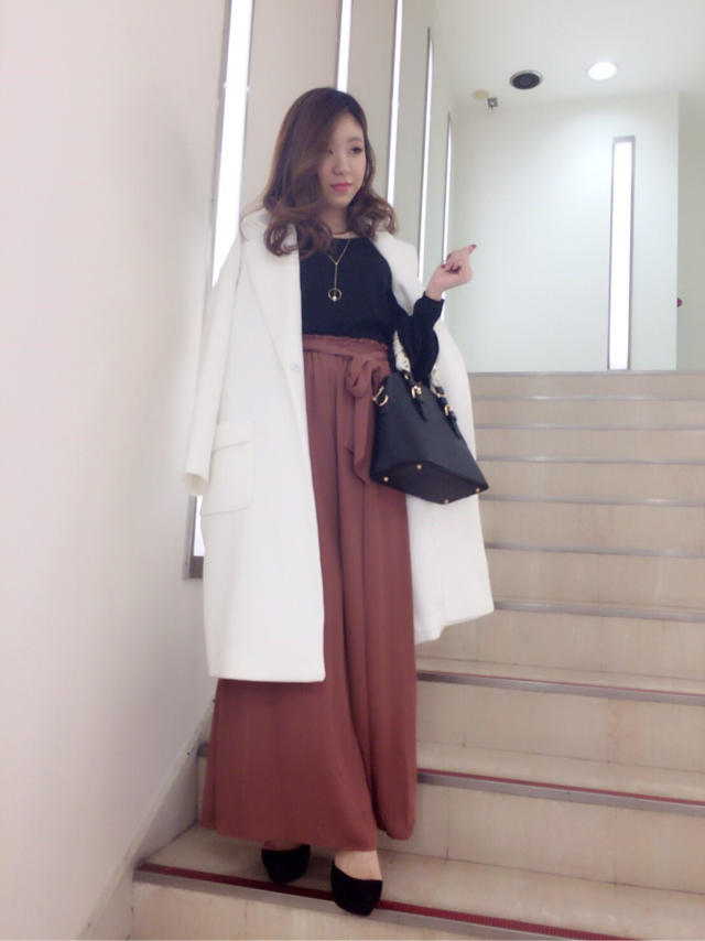 ワイドパンツでスタイルアップコーデ♡nao