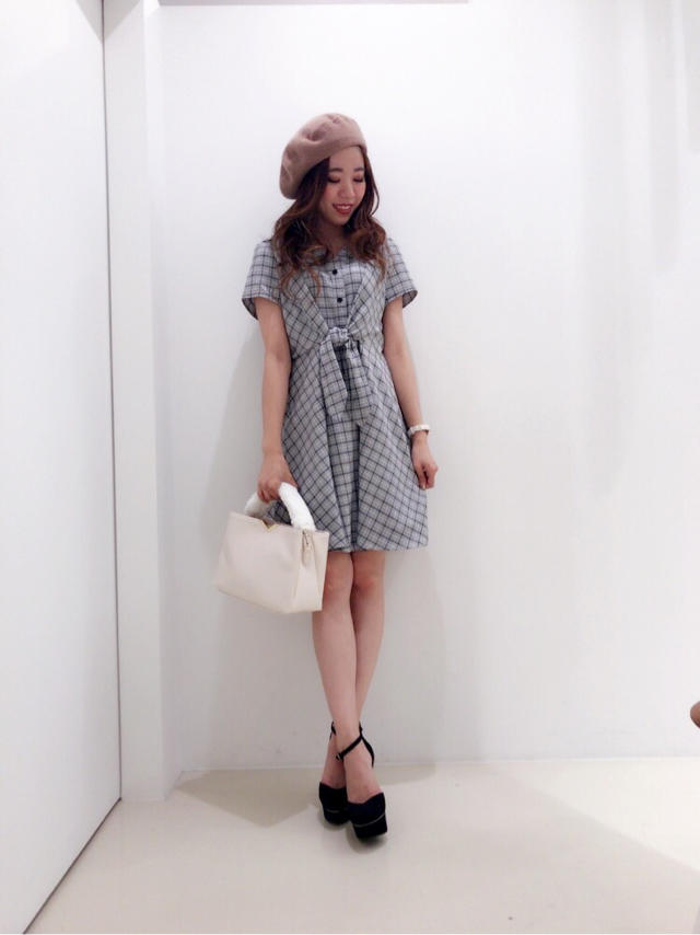 チェック柄ワンピース♡chisato