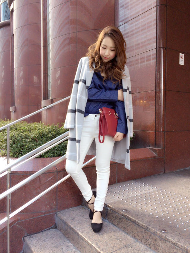 仕事にも使えそうなシャツでかっこいいコーデ♡nao
