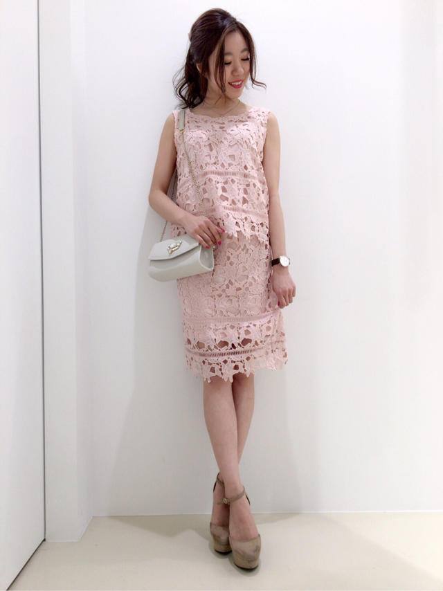 総レースのセットアップでキレイめコーデ♡chisato