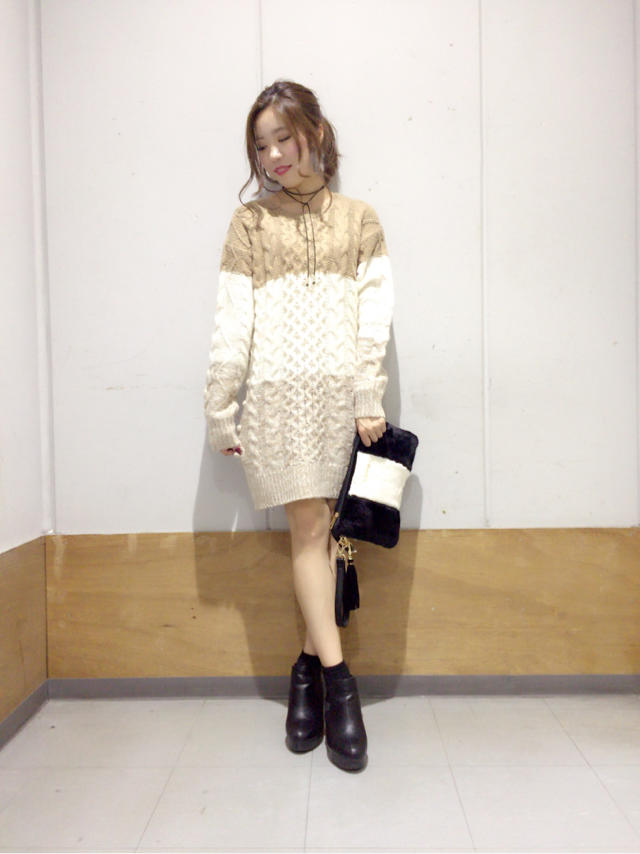 幅広いコーディネートニット♡chisato