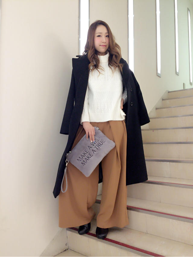 しっかり防寒♡今年はやりのゆるコーデ♡nao