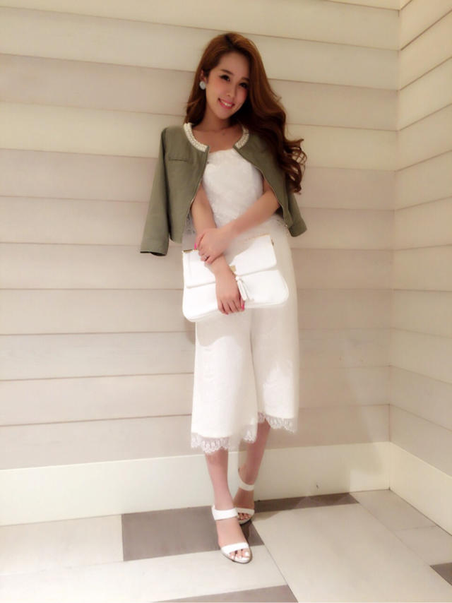 Khaki×White♡新作コーディネート♡みか