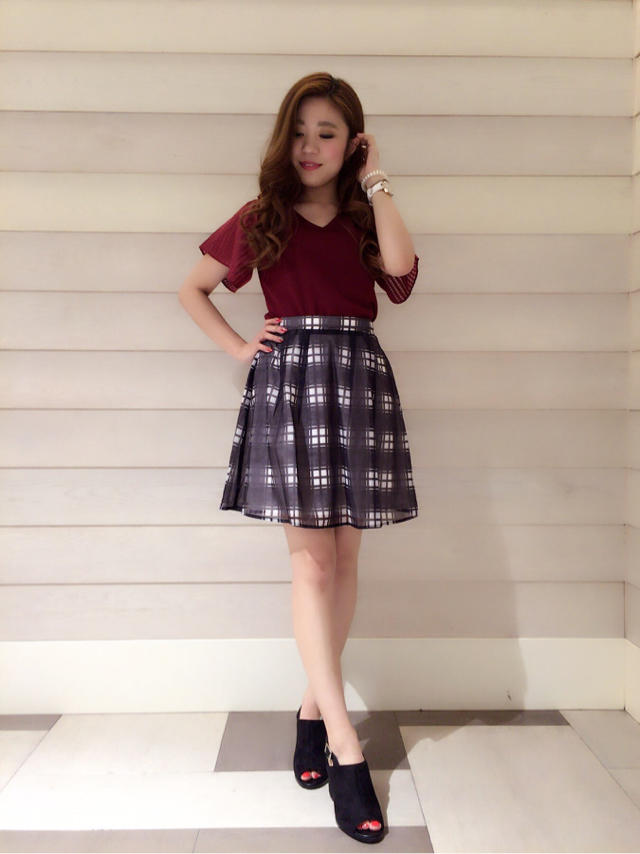 オフショルTOPSで秋っぽガーリーコーデ♡♡♡みか