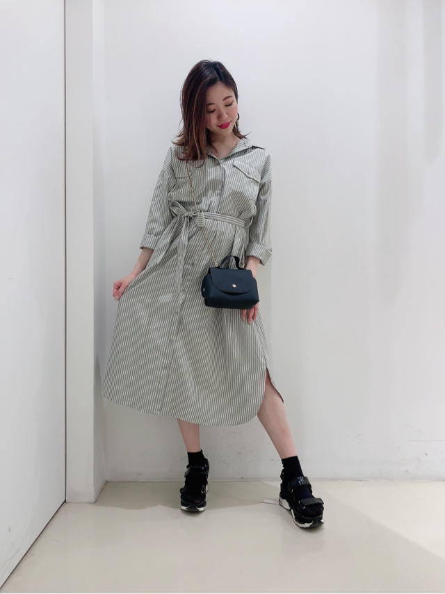 ゆったりシャツワンピース♡羽織でも♡chisato
