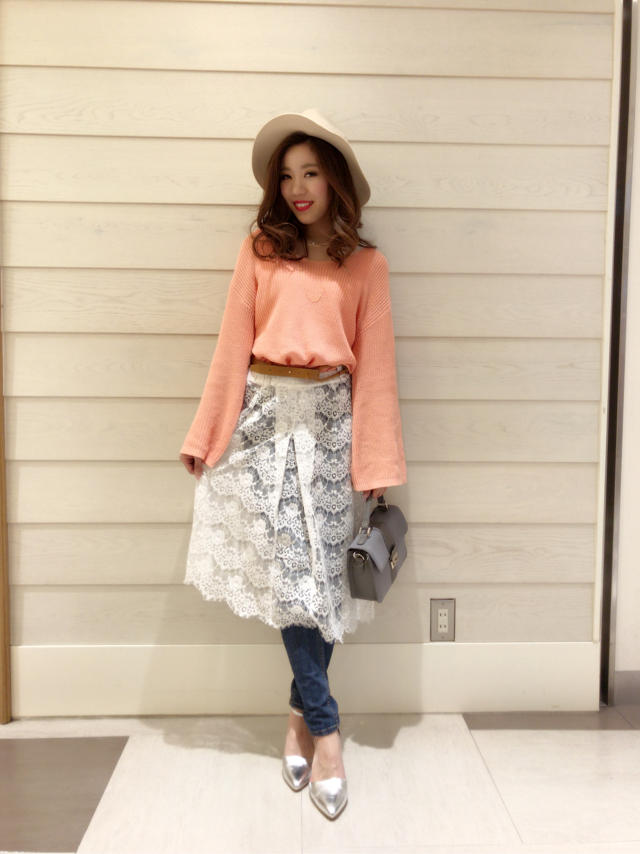 春気分♡ピンク × レースで春先取り♡chisato