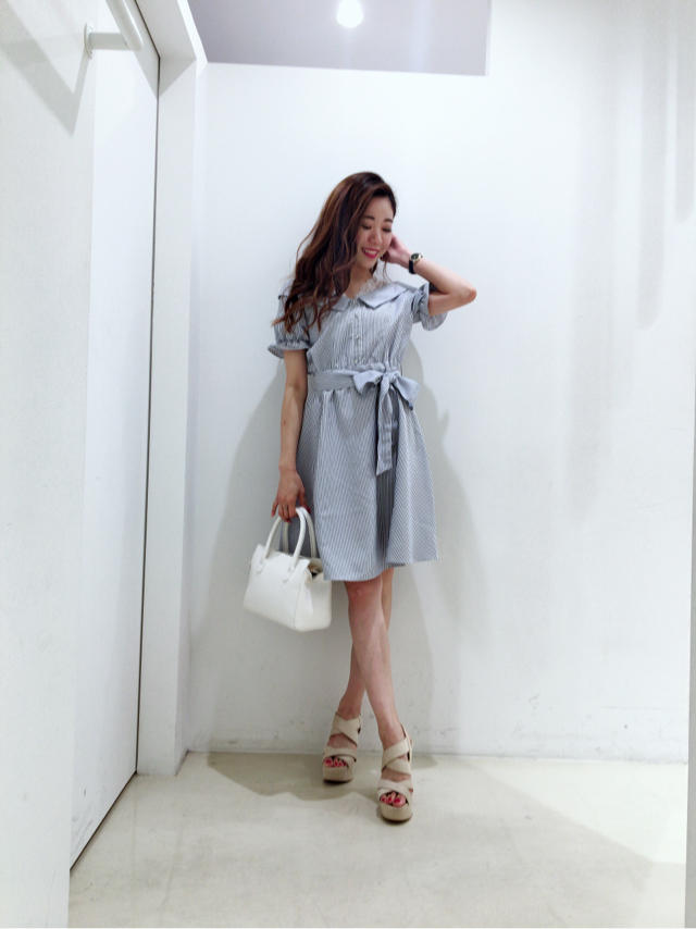 【SALE開催中♡】夏らしいストライプワンピース♡chisato