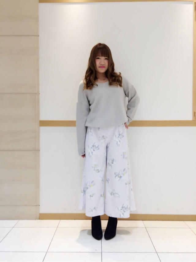 花柄ワイドパンツ♡パステルcode
