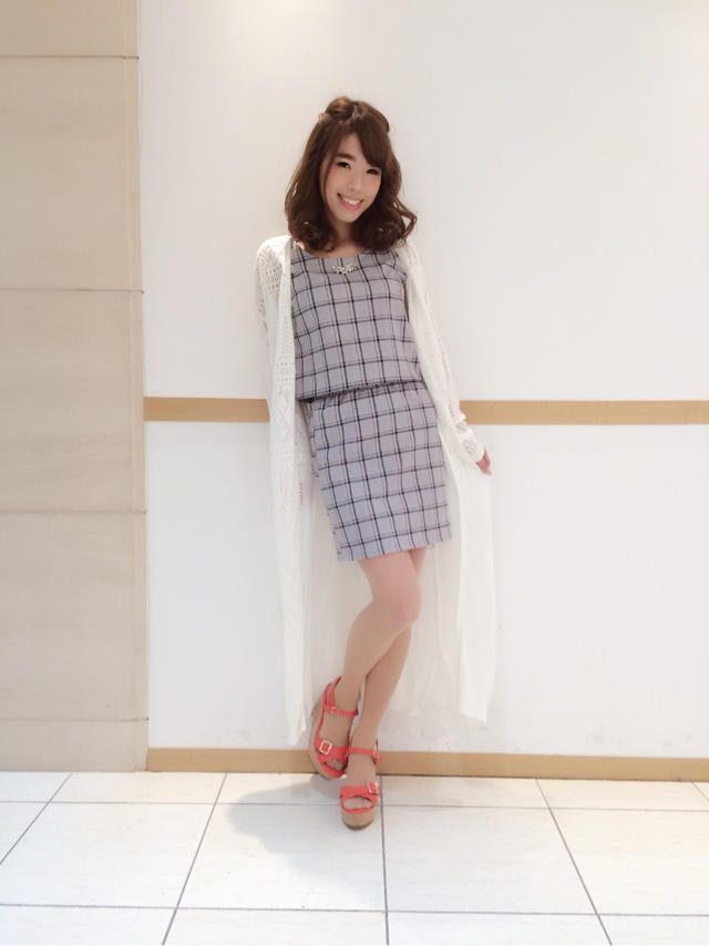 Sweet4月号付録掲載code♡セットアップ×透かし編みロングカーデ