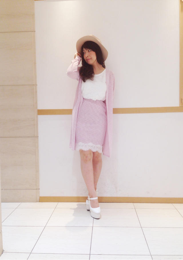 ピンクで上品コーデ♡marina