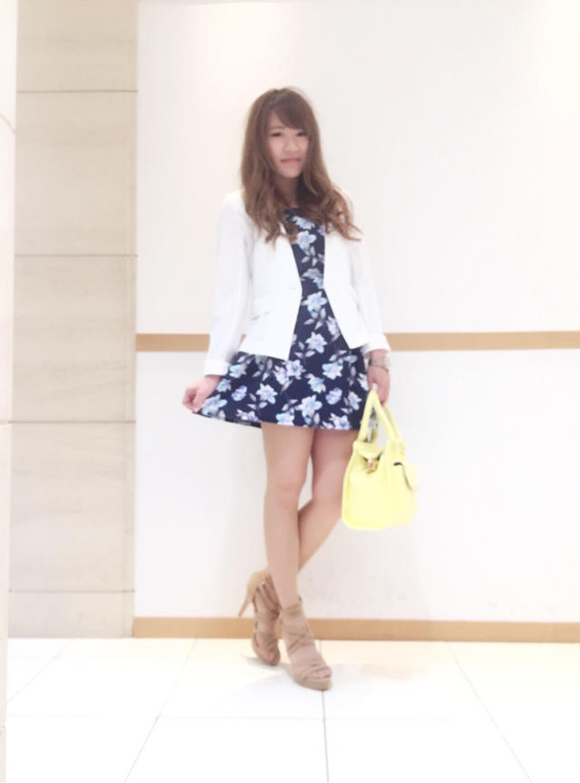 dateにもイチオシの花柄フレアワンピース♡naomi/お花見♪