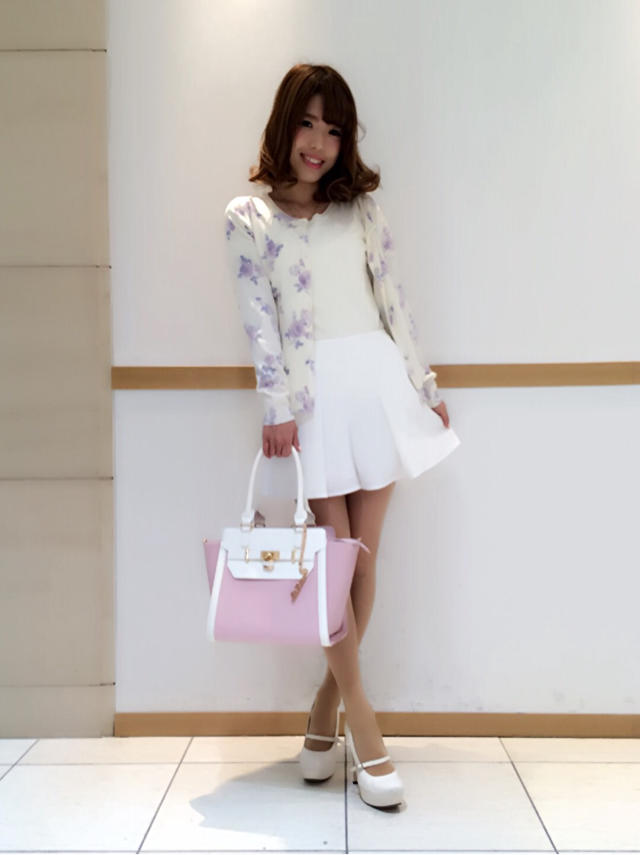 花柄カーデ着回しcode♡haruna's New neil