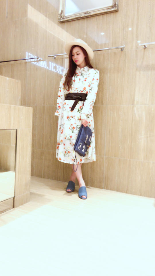 新作花柄ロングシャツ♡まほまほ